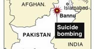 Suicide attack on police station in Bannu, two officials martyred 